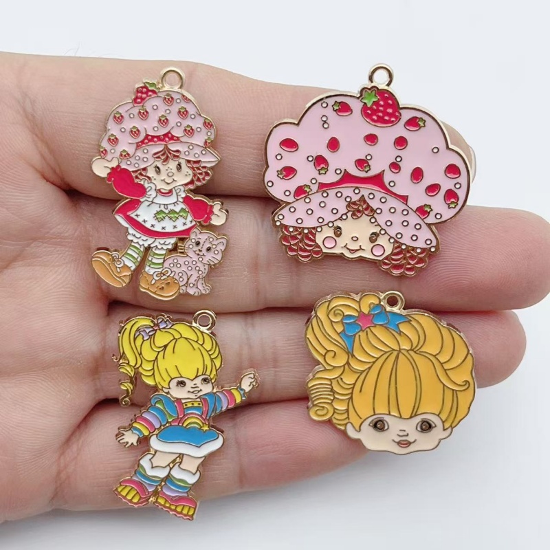 Model Kit For Girls - 10pcs Cute Little Girl Enamel Metal