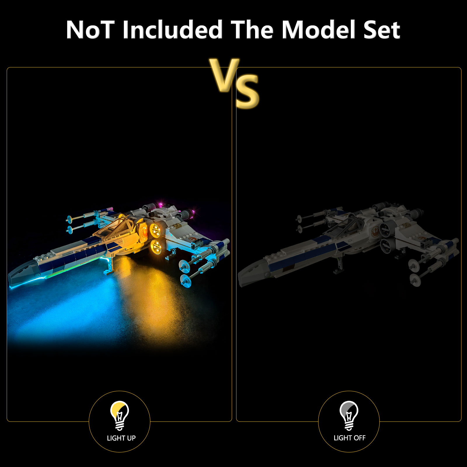 BRIXSPARK  LED Lights Kit for  - Model Kit X Wing recension och pris