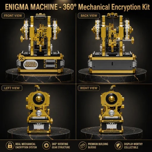 Enigma Machine Building Blocks - Model Kit Companies recension och pris
