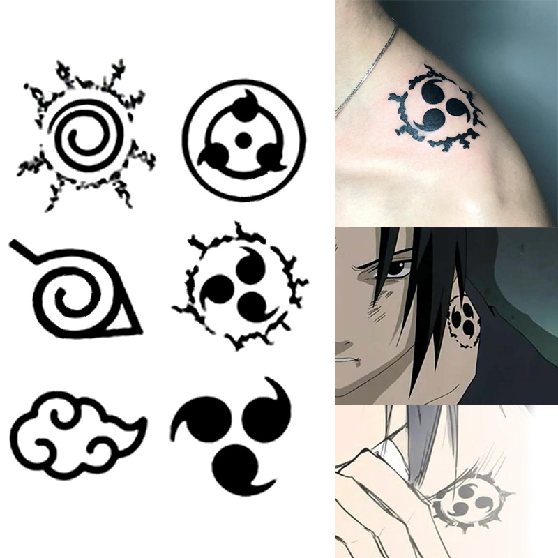 Anime Naruto Tattoo Stickers T - Logo Model Kit recension och pris