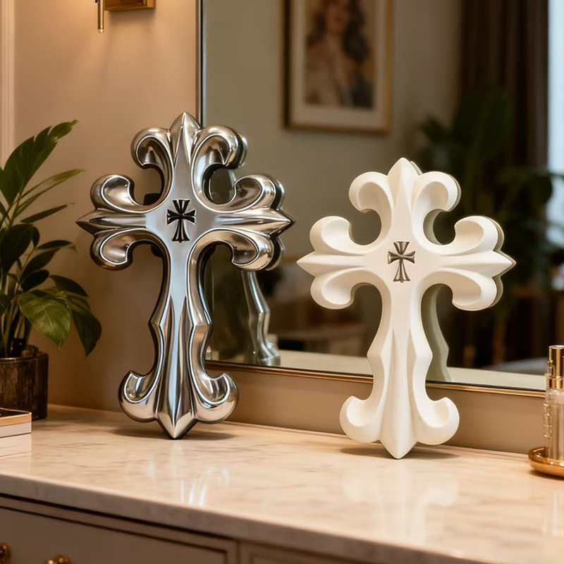 Retro Cross Wall Decor Gothic  - Model Kit Vintage recension och pris