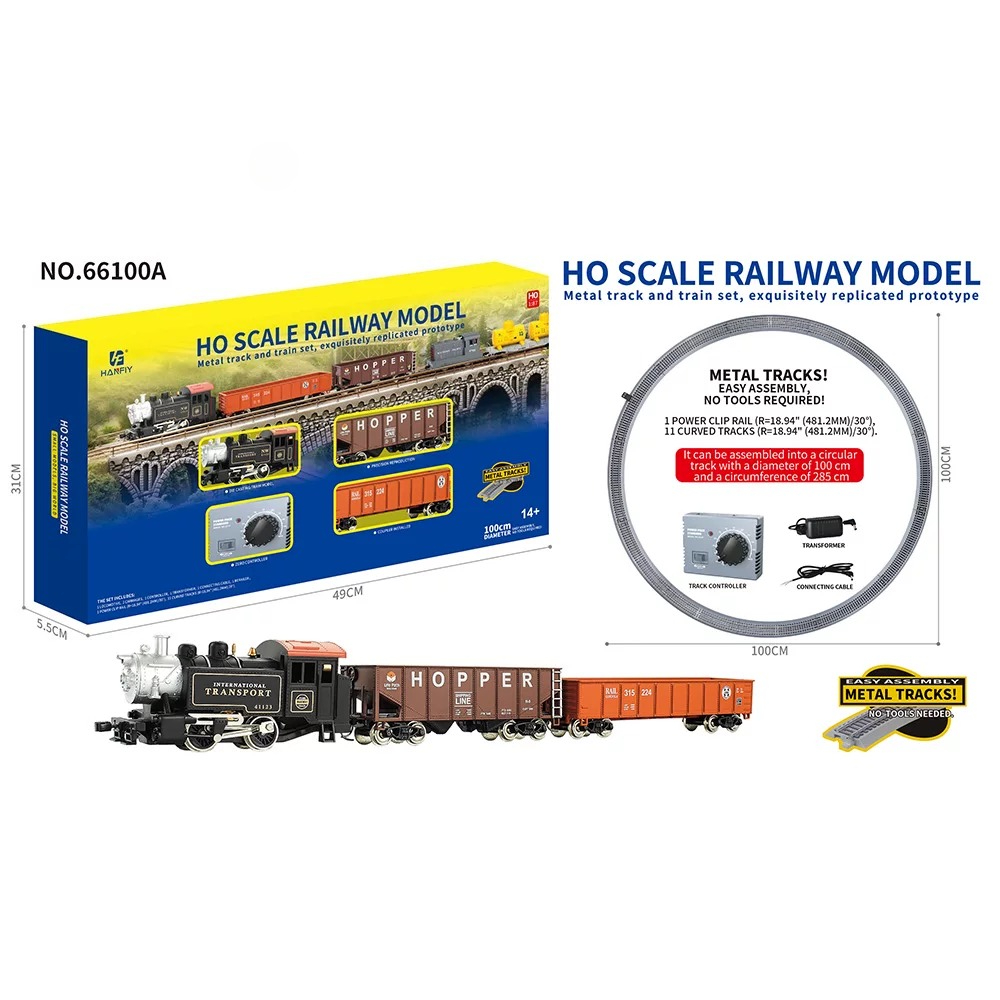 HO Scale Metal Rail Train Mode - Model Kit Vintage recension och pris
