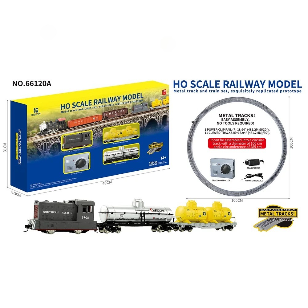 HO Scale Metal Rail Train Mode - Model Kit Vintage recension och pris
