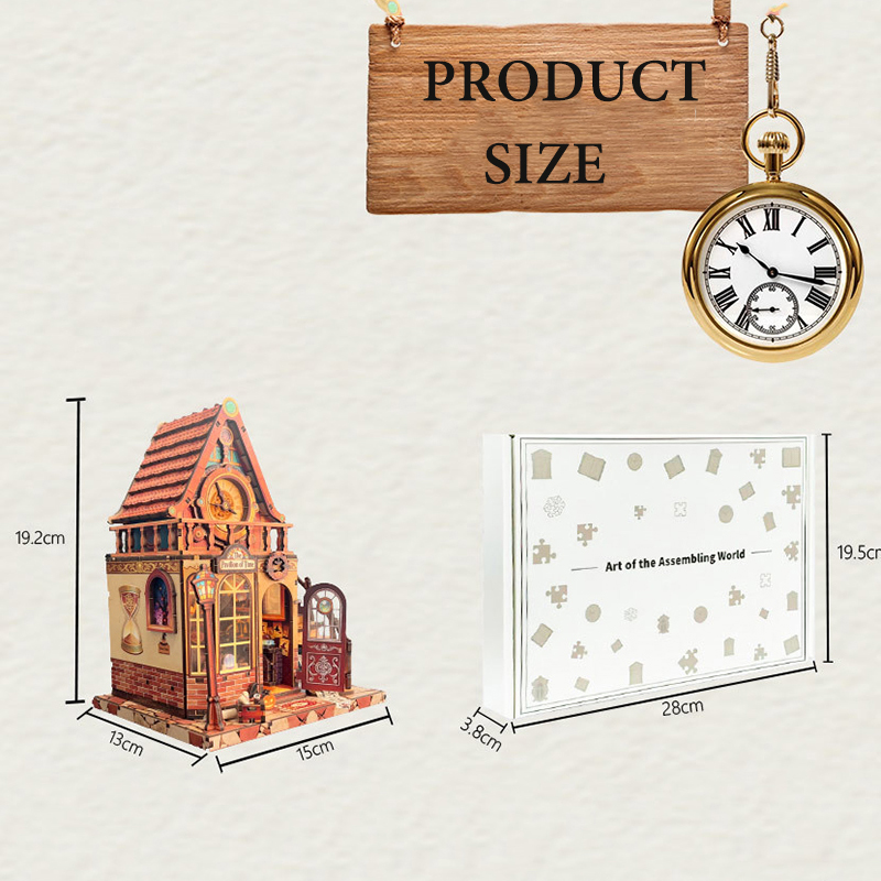 New Wooden Dollhouse Time Pavi - Model Kit Instructions recension och pris