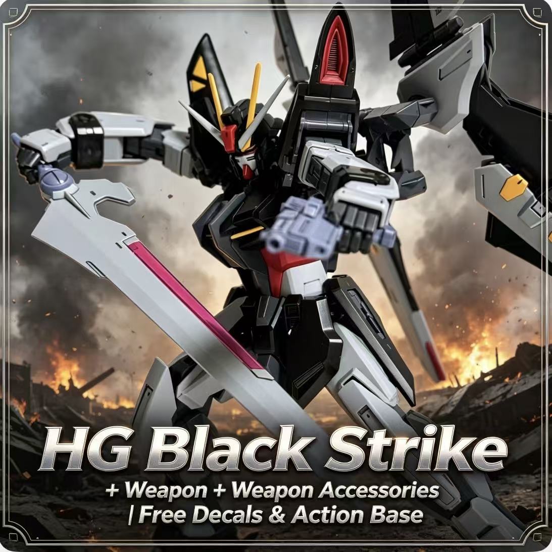41 HG 1/144 Black Strike Mecha - Model Kit X Wing recension och pris