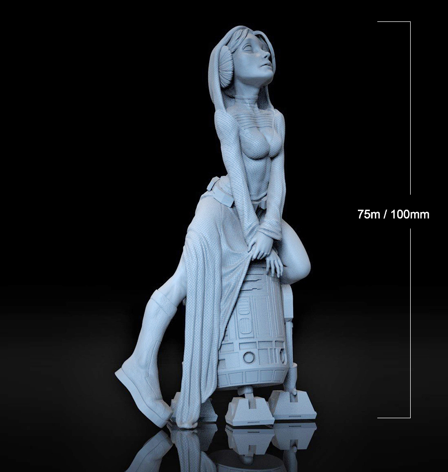 1/24 75mm 1/18 100mm Resin Mod - Model Kit Mecha Girl recension och pris