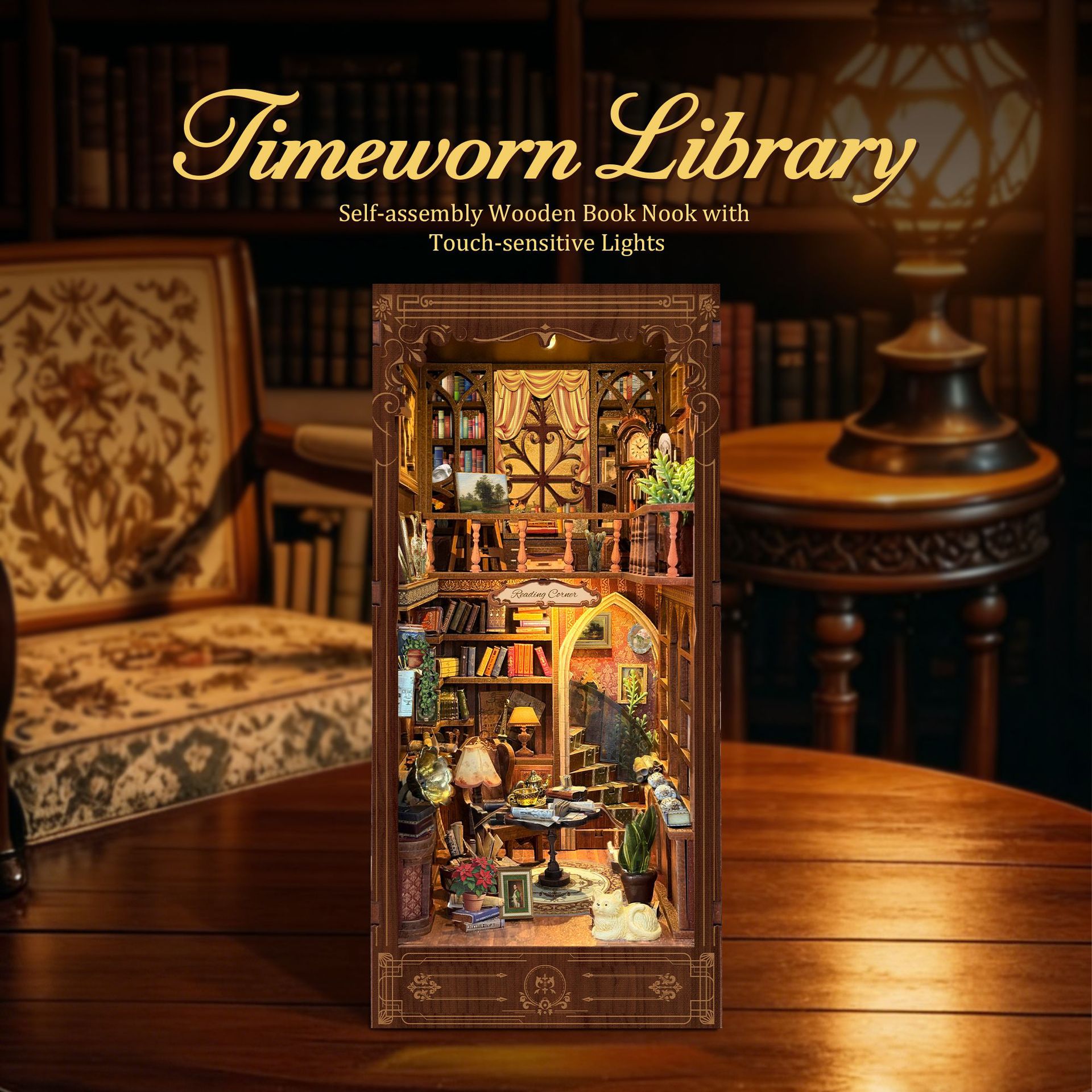 1:12 Scale Timeworn Library DI - Model Kit Vintage recension och pris