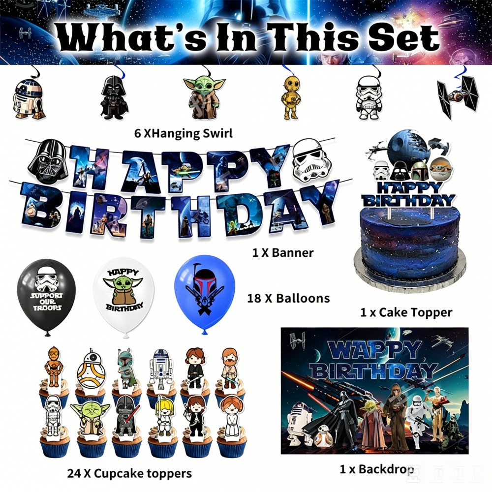 Star Wars Birthday Party Suppl - Model Kit Star Wars recension och pris