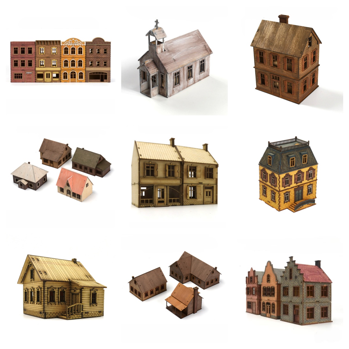 1/72 Wooden Assembly House Eur - Model Kit Instructions recension och pris