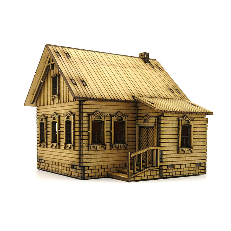 1/72 Wooden Assembly House Eur - Model Kit Instructions recension och pris