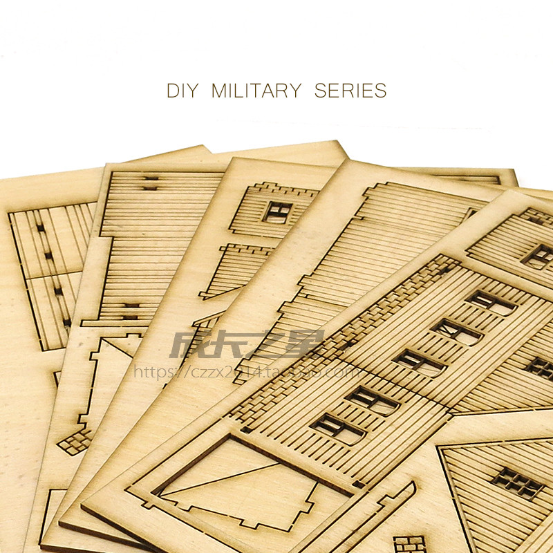 1/72 Wooden Assembly House Eur - Model Kit Instructions recension och pris